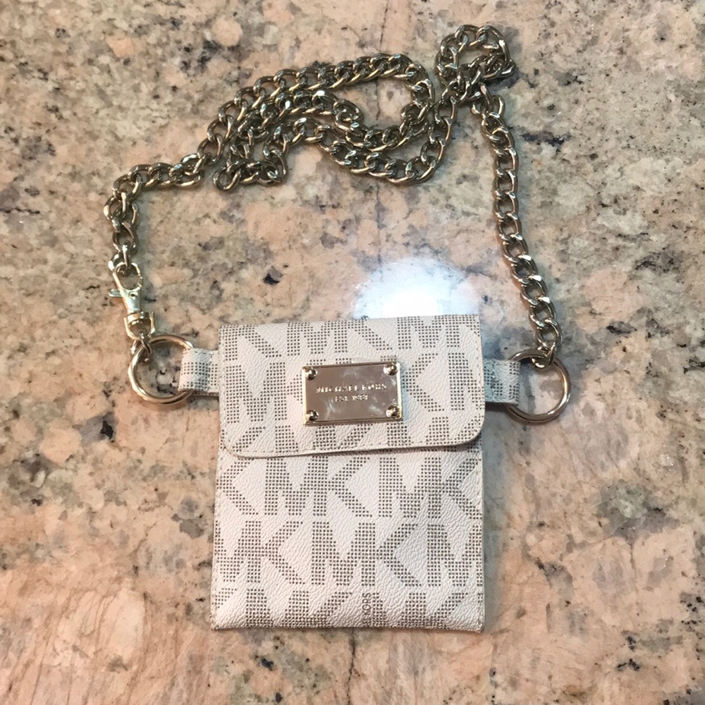 Michael Kors chain belt pouch.